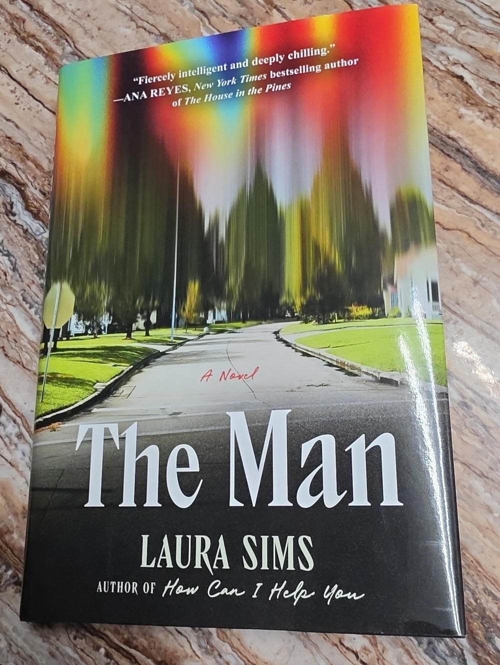 The Man by Laura Sims — Hardcover Novel.